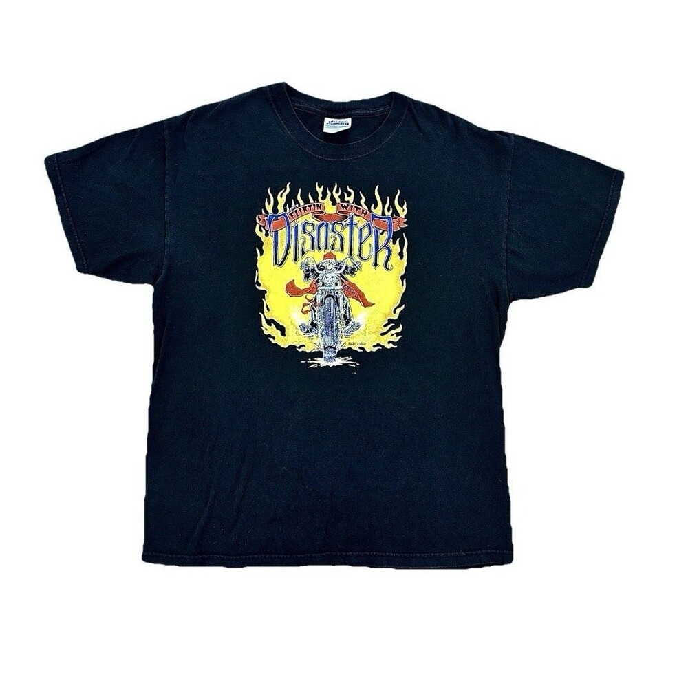 Vintage 90’s Flirting With Disaster Easyriders Style Biker T Shirt